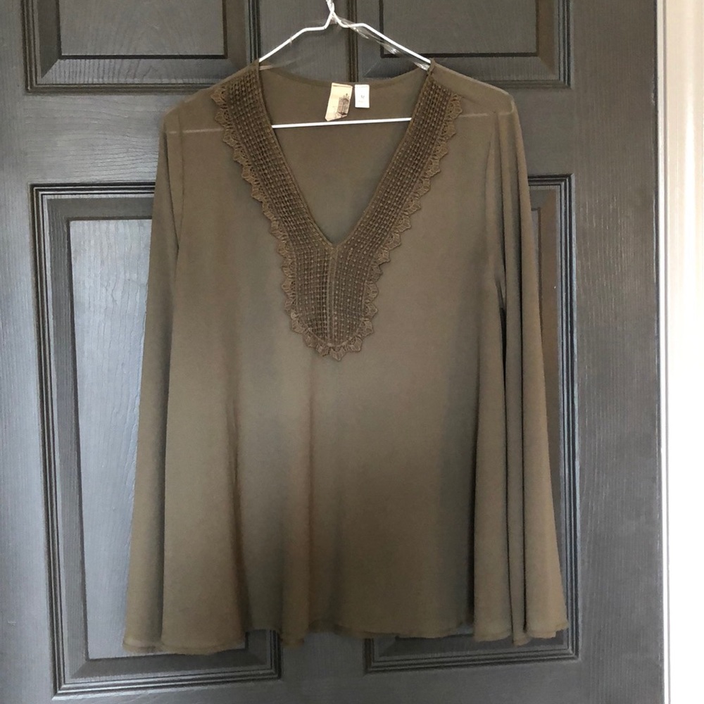 Olive Green Blouse